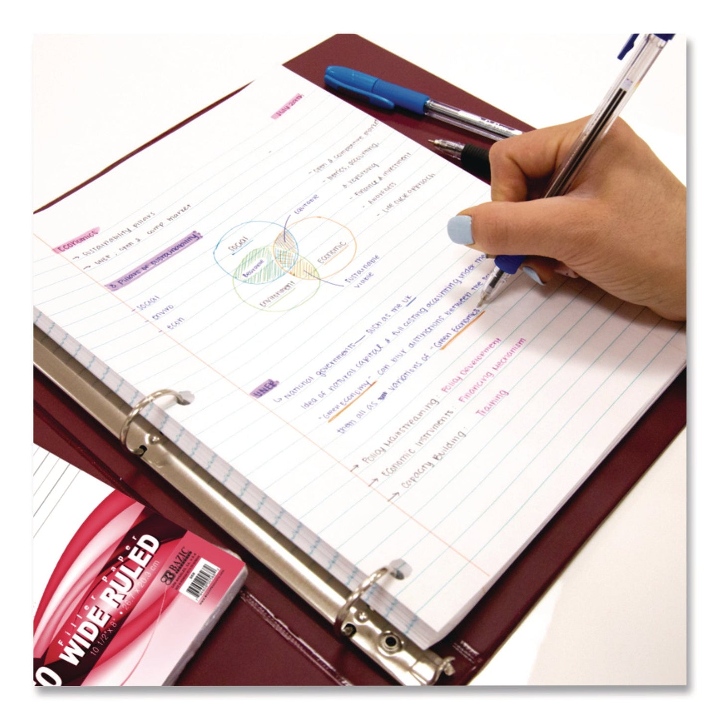 bazic-r-products-filler-paper-side-3-hole-punched-wide-legal-rule-150-pack-baz568_6