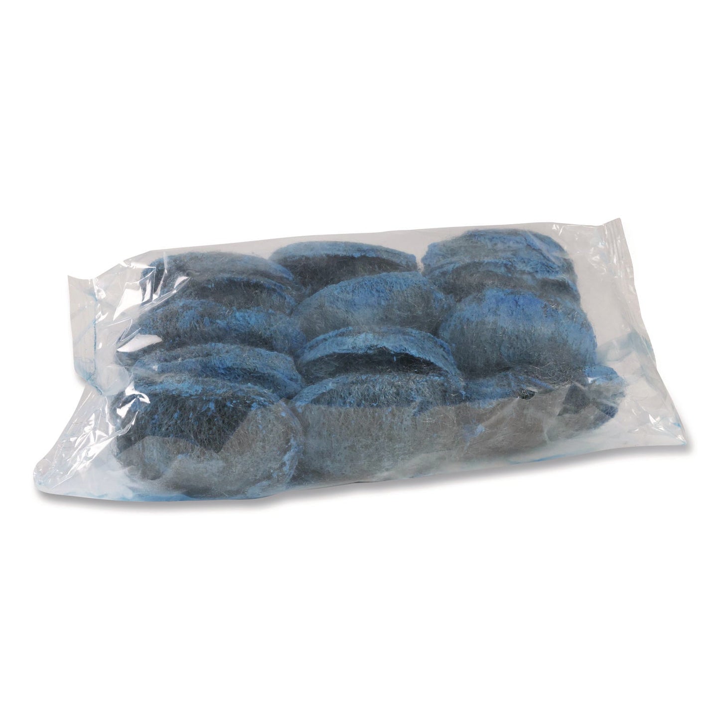 Boardwalk® Steel Wool Soap Pads, 3" x 2.5", Blue, 15 Pads/Box, 12 Boxes/Carton (BWKSTWLPAD)