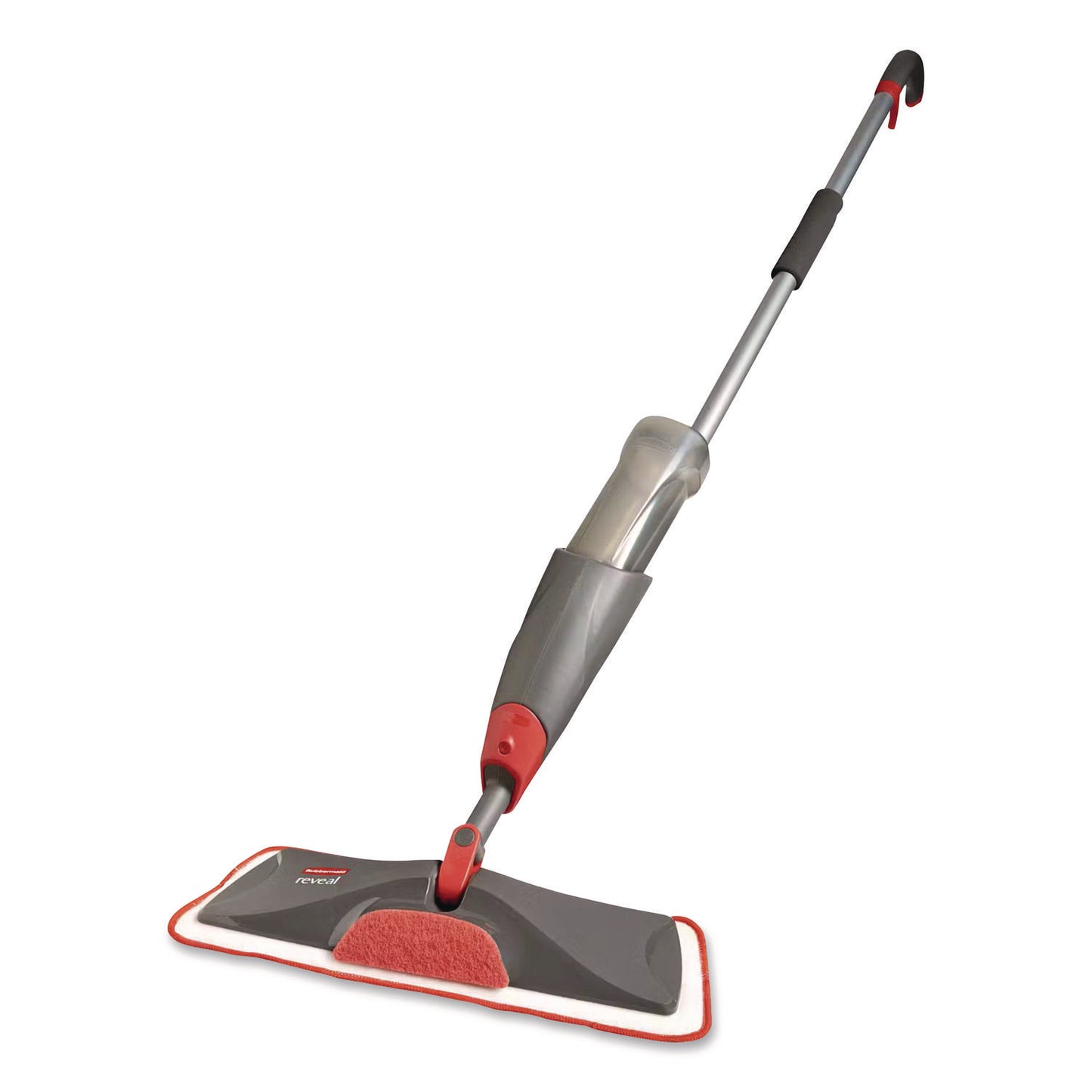Rubbermaid® Commercial Reveal Microfiber Spray Mop Kit, Microfiber Head, 54.5" Silver/Black Handle (RCP1M15GRYRD)