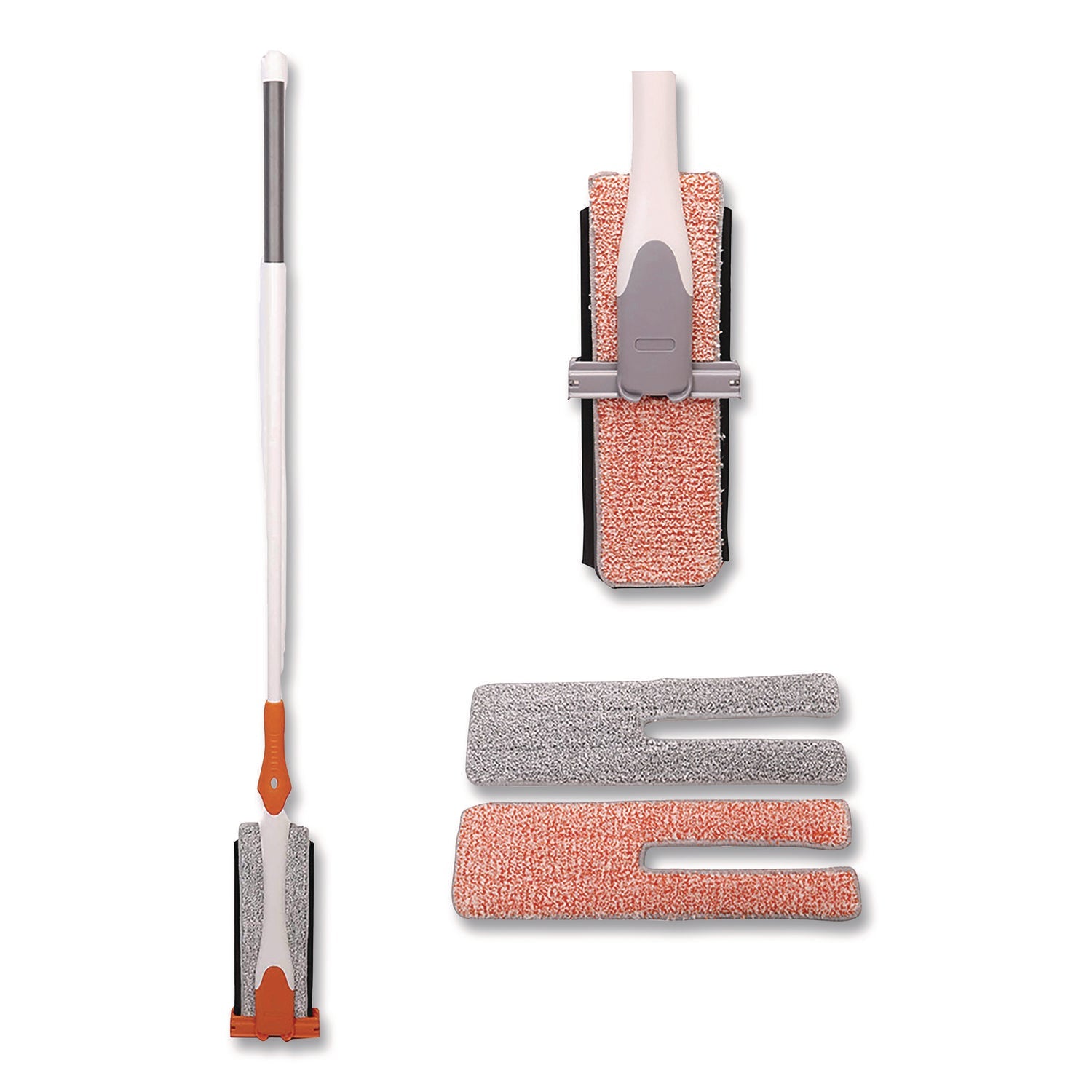 tidyups-4-in-1-squeegee-mop-4-5-x-14-5-orange-gray-microfiber-heads-53-white-orange-polyamide-polyester-handle-ch7tu68166_1