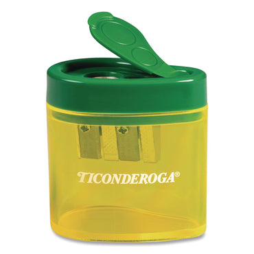 ticonderoga®-two-hole-pencil-sharpener-2-x-2-x-1-25-green-yellow-dixx392010001_2