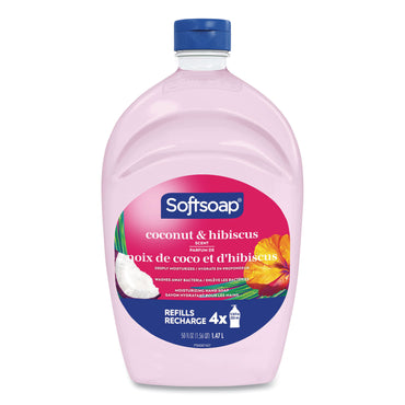 Softsoap® Liquid Hand Soap Refills, Coconut and Hibiscus Scent, 50 oz, 6/Carton (CPC61049619)