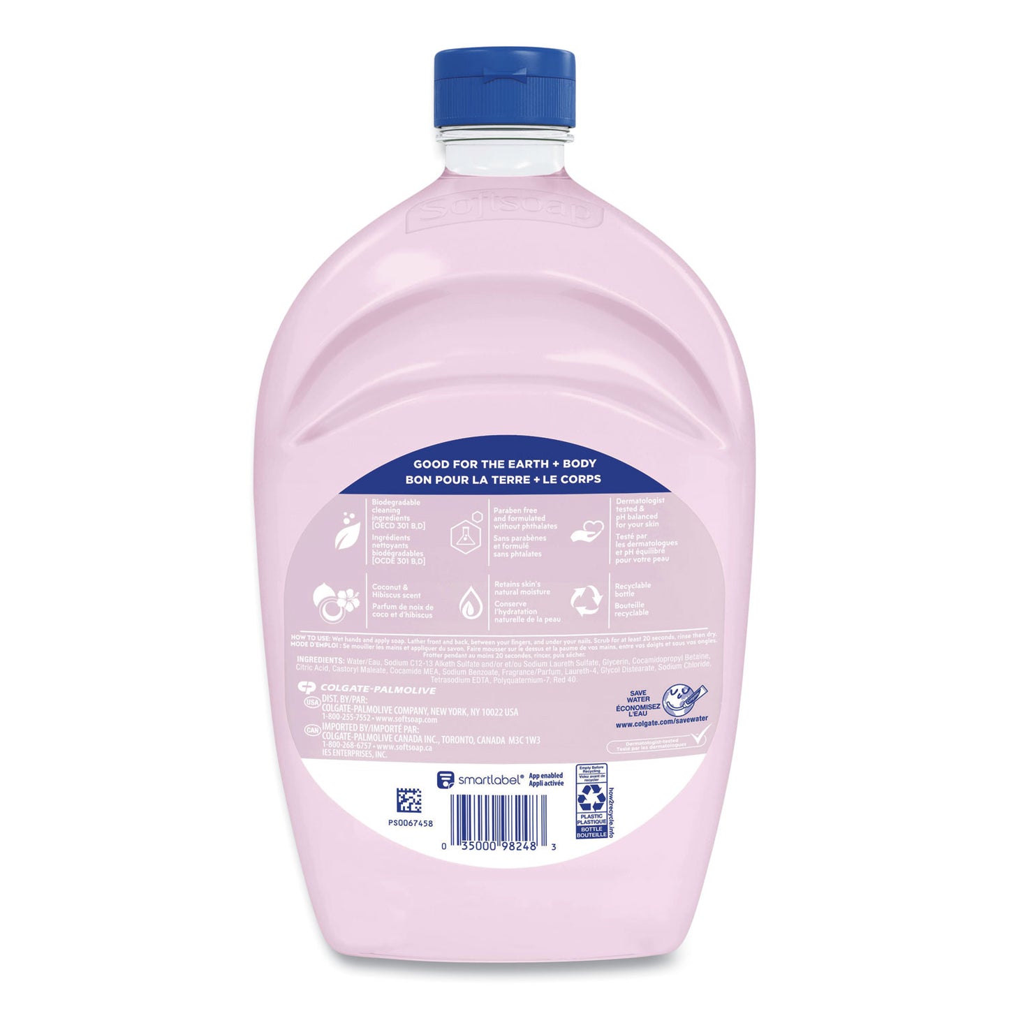 Softsoap® Liquid Hand Soap Refills, Coconut and Hibiscus Scent, 50 oz, 6/Carton (CPC61049619)