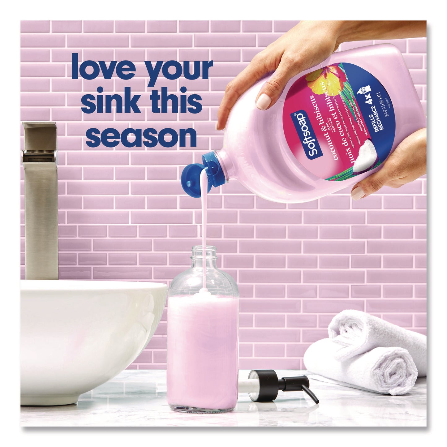 Softsoap® Liquid Hand Soap Refills, Coconut and Hibiscus Scent, 50 oz, 6/Carton (CPC61049619)