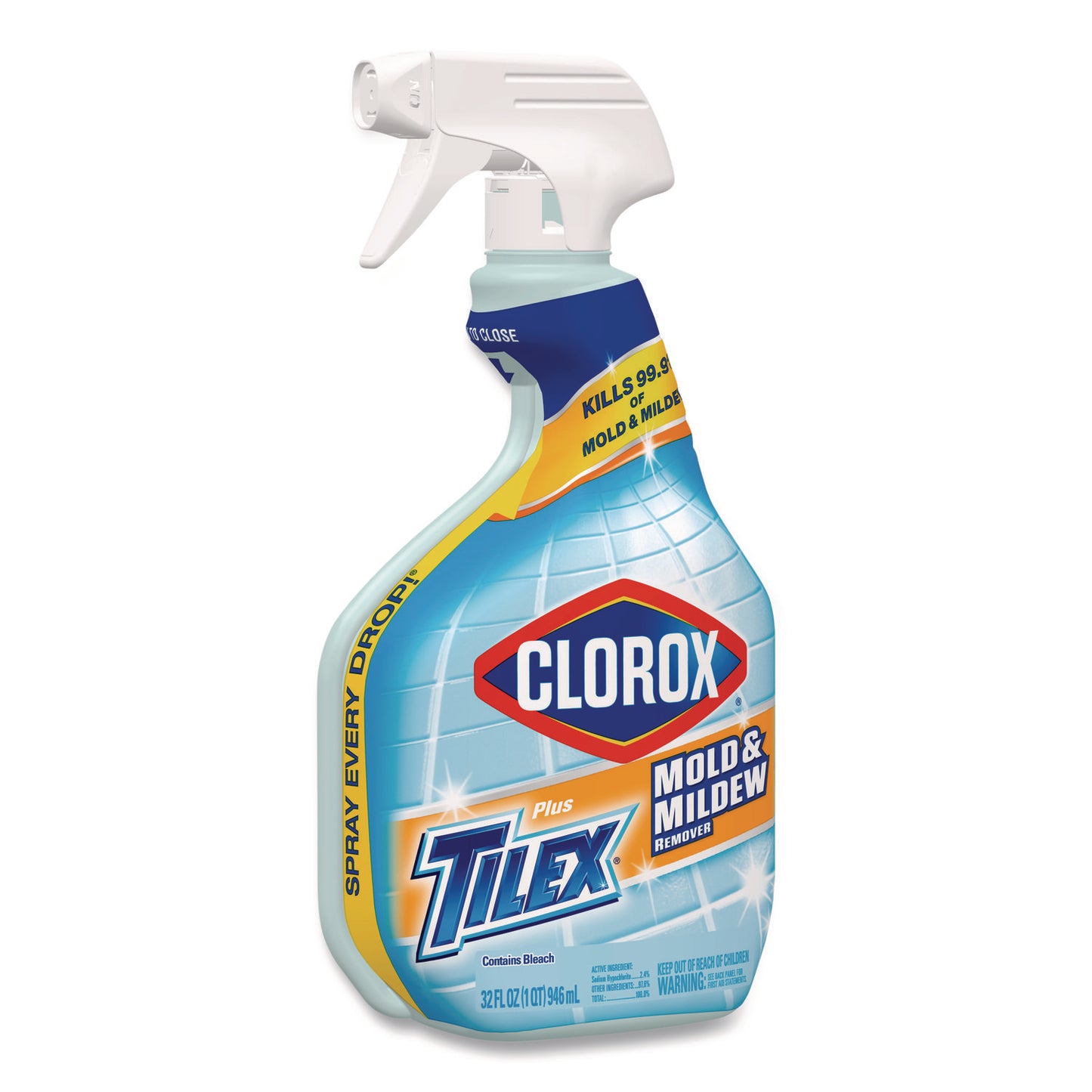 Clorox® Mold and Mildew Remover with Bleach, Unscented, 32 oz Spray Bottle, 9/Carton (CLO01234CT)