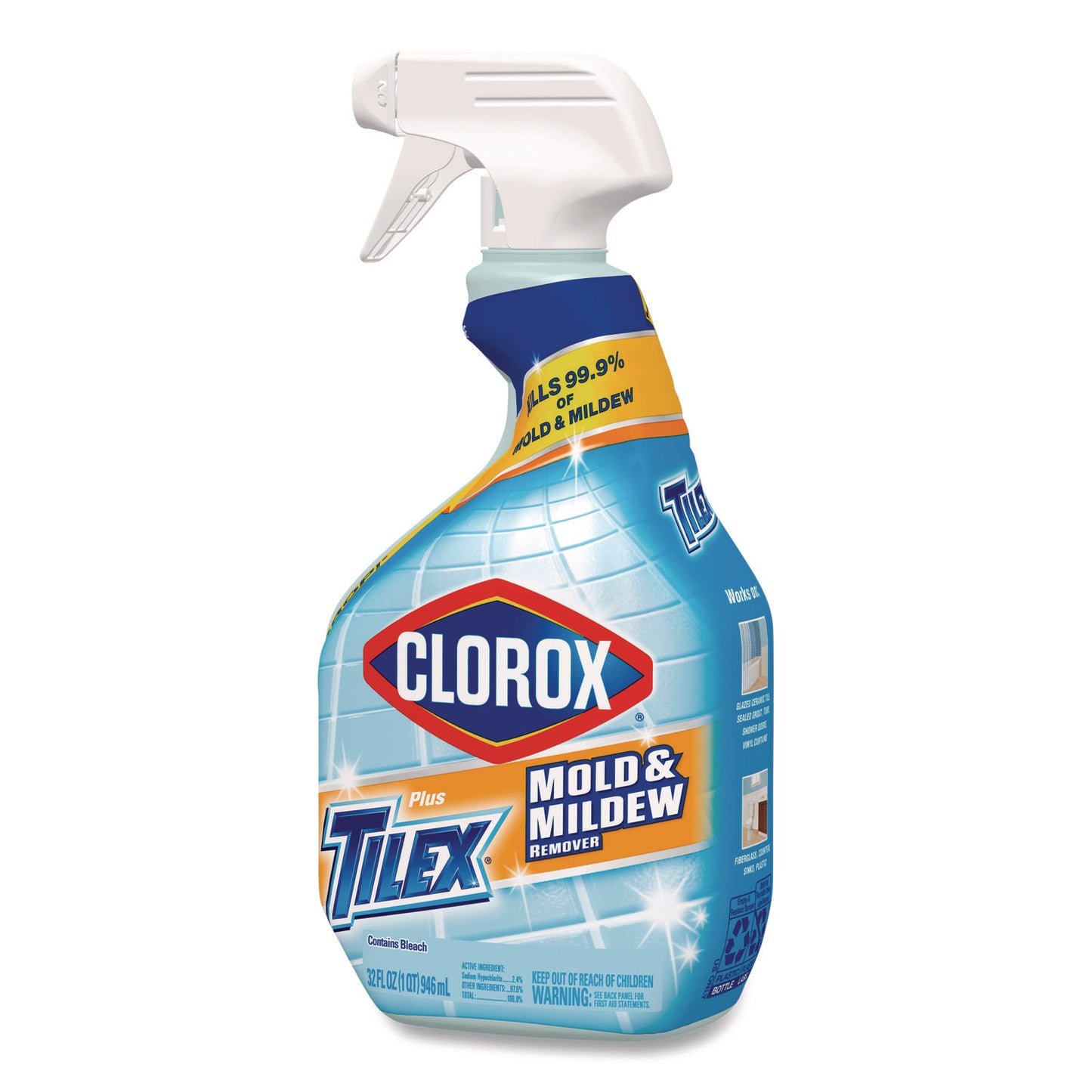 Clorox® Mold and Mildew Remover with Bleach, Unscented, 32 oz Spray Bottle, 9/Carton (CLO01234CT)