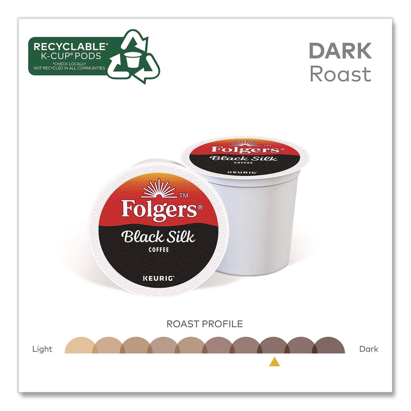 Folgers® Gourmet Selections Black Silk Coffee K-Cups, 96/Carton (GMT6662CT)