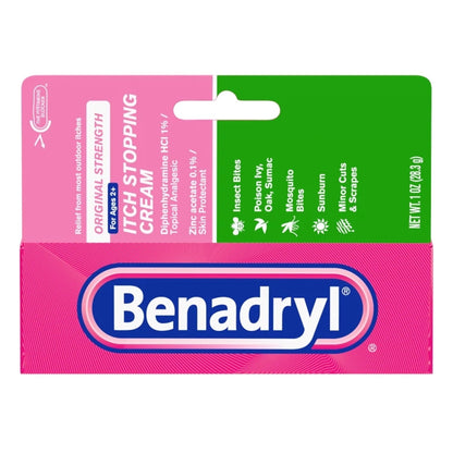 Benadryl® Itch Relief 1% Strength Cream 1 oz. Tube (436675_EA)