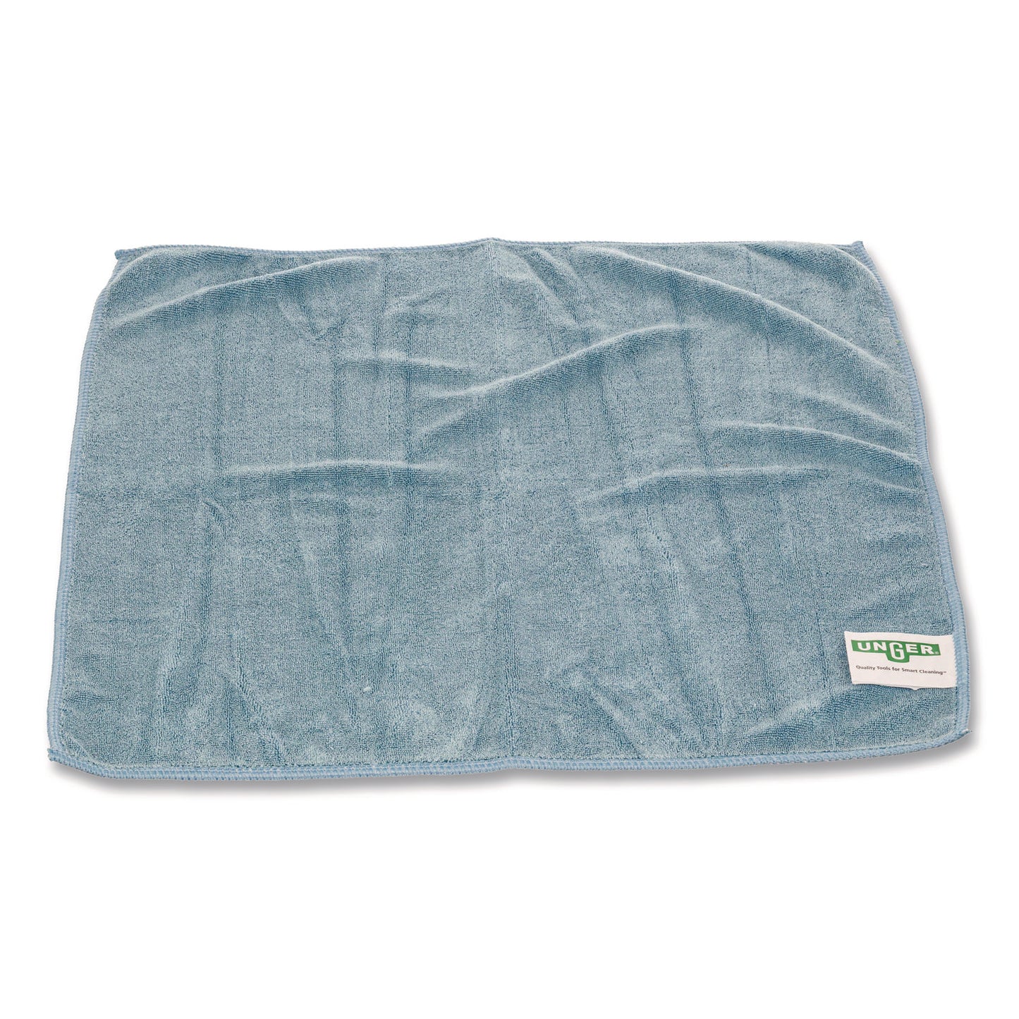 Unger® SmartColor MicroWipes 4000, Heavy-Duty, Microfiber, 16 x 15, Blue, 10/Pack (UNGMF40B)