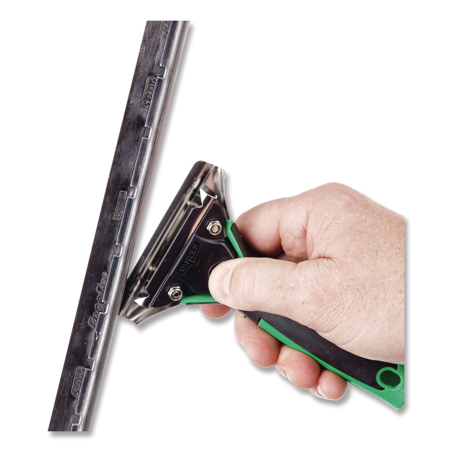 Unger® Stainless Steel "S" Channel with Soft Rubber, 14" Wide Blade (UNGNE350)