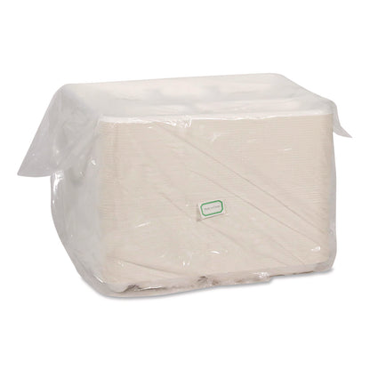 Pactiv Evergreen Compostable Fiber Blend School Lunch Tray, Heavy Duty, 8 x 12 x 1, White, 250/Carton (PCTMC50601)