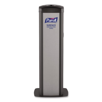 PURELL® DS360 High-Capacity Surface Disinfecting Wipes Station, 1,200 Wipe Capacity, 15.5 x 15.5 x 39.6, Graphite (GOJ911701SLVSFW)