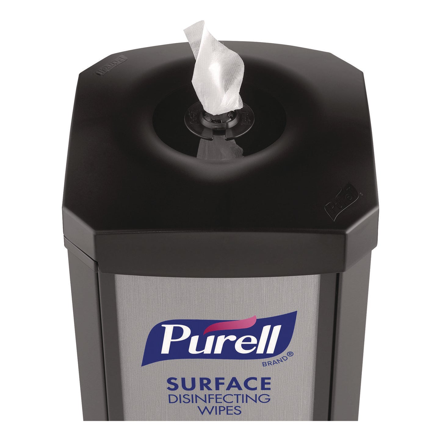 PURELL® DS360 High-Capacity Surface Disinfecting Wipes Station, 1,200 Wipe Capacity, 15.5 x 15.5 x 39.6, Graphite (GOJ911701SLVSFW)