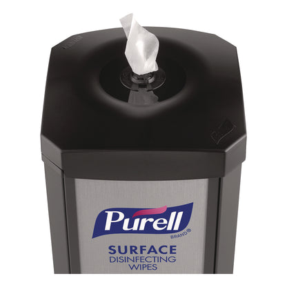 PURELL® DS360 High-Capacity Surface Disinfecting Wipes Station, 1,200 Wipe Capacity, 15.5 x 15.5 x 39.6, Graphite (GOJ911701SLVSFW)