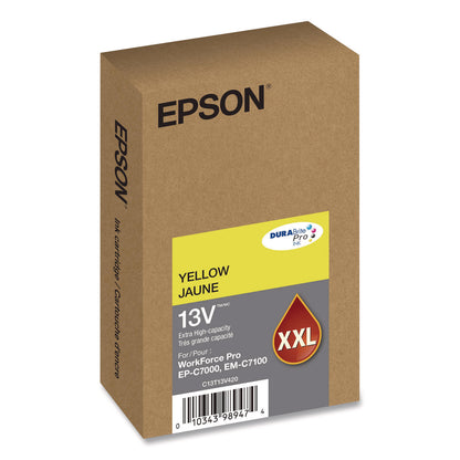 Epson® T13V420 (T13V) DURABrite Pro Extra High-Yield Ink, 8,000 Page-Yield, Yellow (EPST13V420)