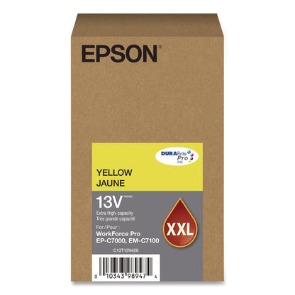 Epson® T13V420 (T13V) DURABrite Pro Extra High-Yield Ink, 8,000 Page-Yield, Yellow (EPST13V420)