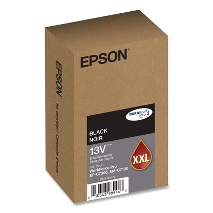 Epson® T13V120 (T13V) DURABrite Pro Extra High-Yield Ink, 11,500 Page-Yield, Black (EPST13V120)