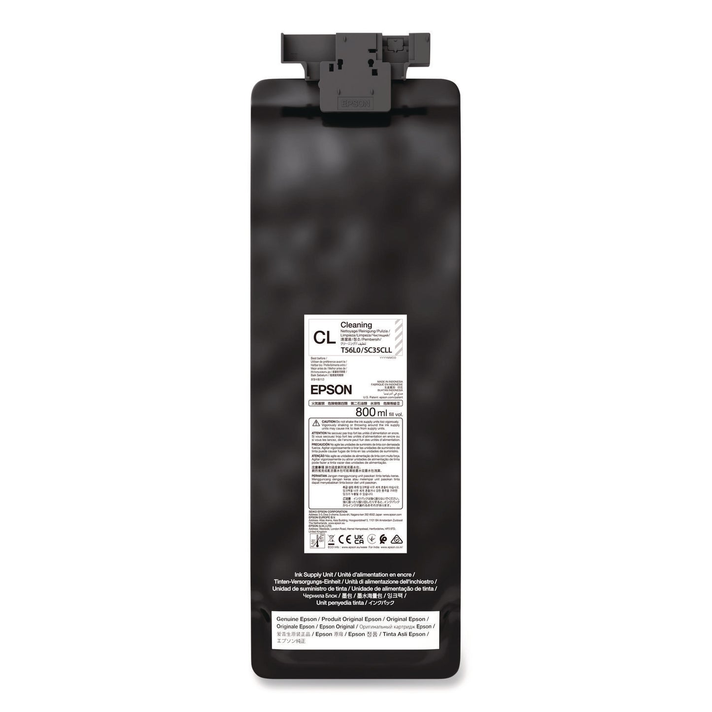 Epson® T56L000 (T56L) UltraChrome GS3 Eco-Solvent Cleaning Cartridge, 800 mL (EPST56L000)