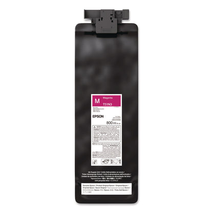 Epson® T51N320 (T51N) UltraChrome GS3 Eco-Solvent Ink, 800 mL, Magenta (EPST51N320)