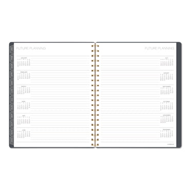 Cambridge® Hera Weekly Monthly Planner, Wavy Lines, 11 x 8.5, Black/Gold Cover, 12-Month (Jan to Dec): 2026 (AAG1765905)