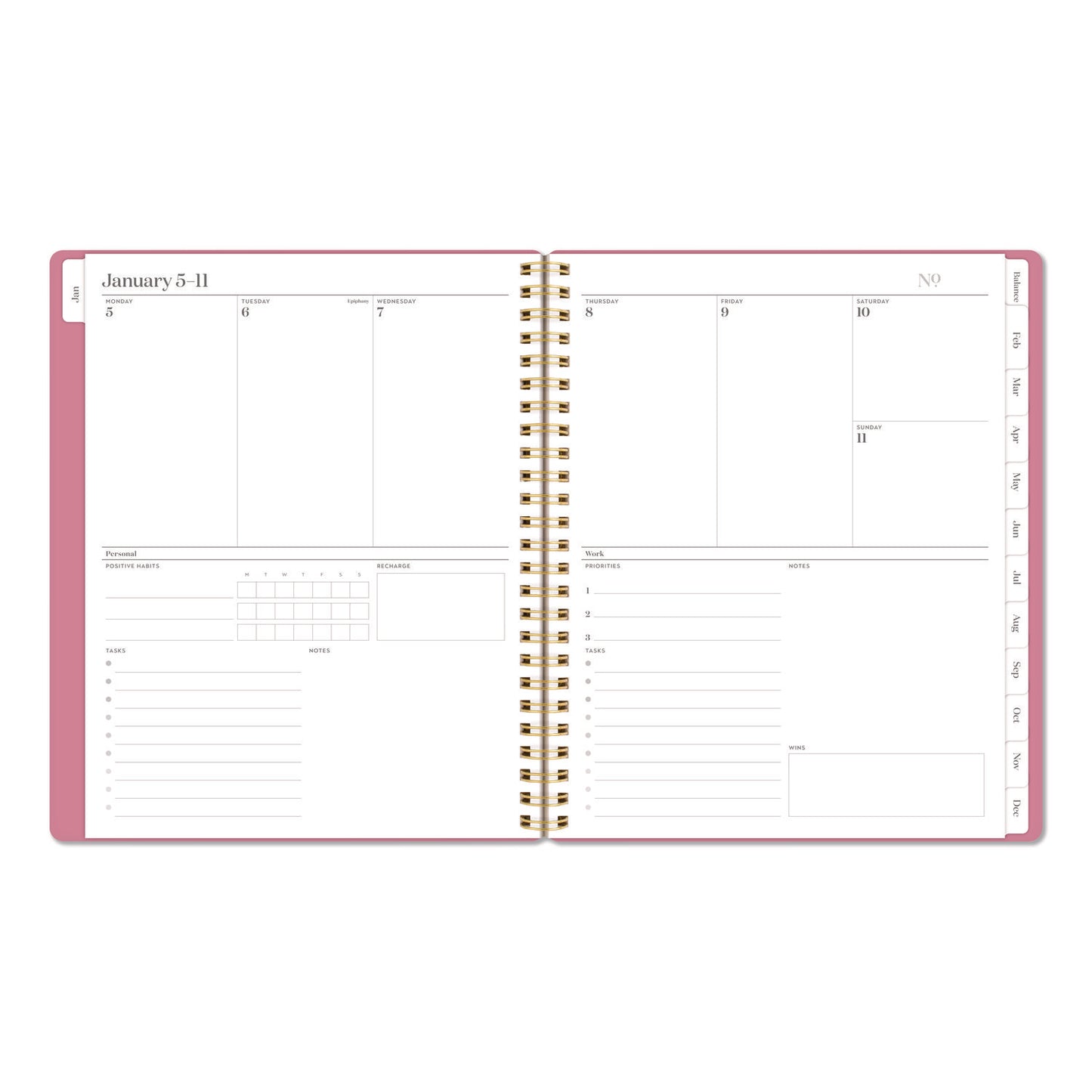 Cambridge® WorkStyle Weekly/Monthly Planner, 8.75 x 7.75, Pink Cover, 12-Month (Jan to Dec): 2026 (AAG160680527)