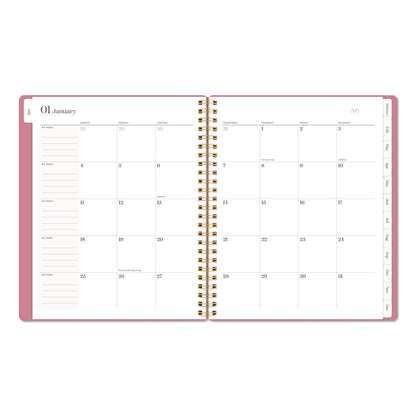 Cambridge® WorkStyle Weekly/Monthly Planner, 8.75 x 7.75, Pink Cover, 12-Month (Jan to Dec): 2026 (AAG160680527)