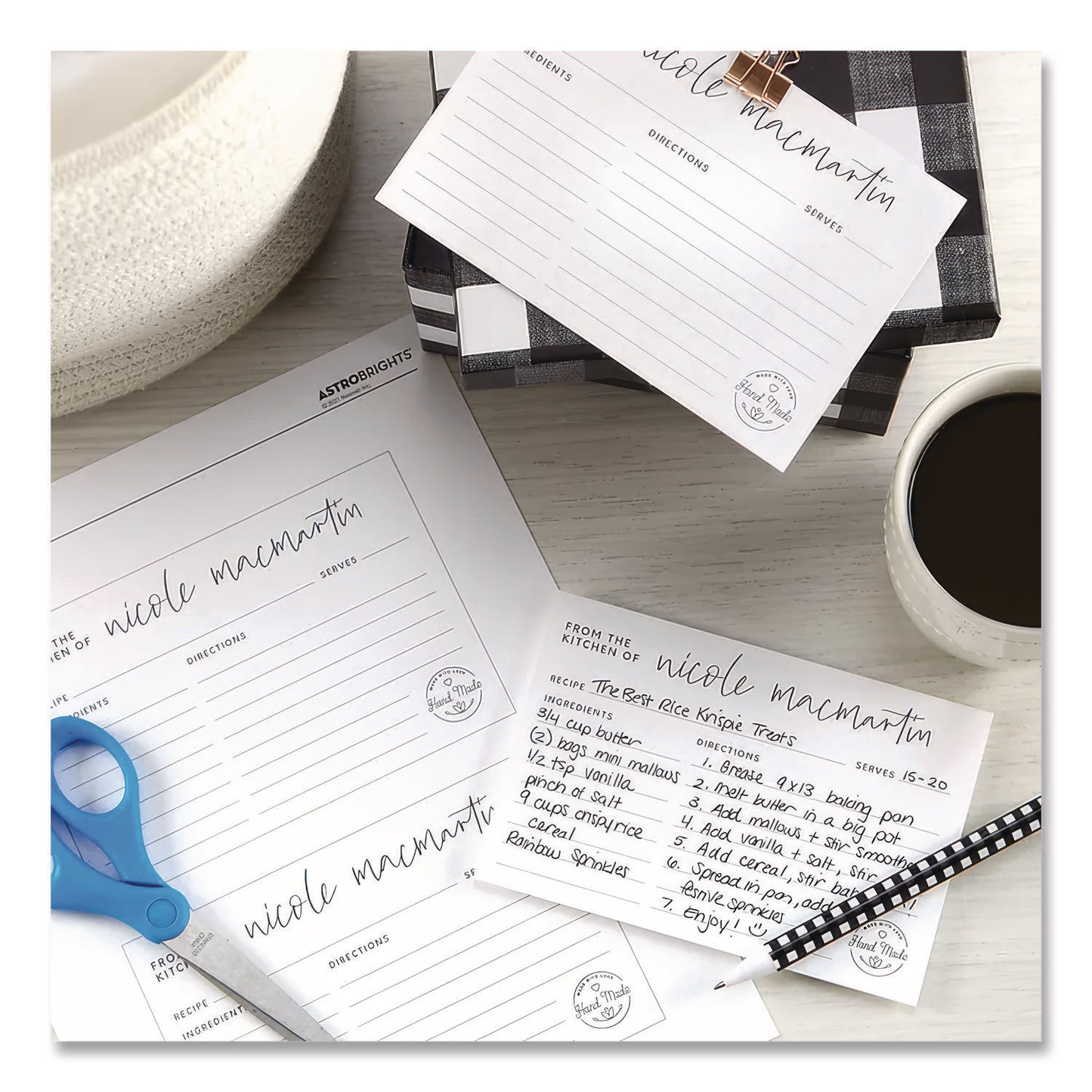Neenah Paper Exact Index Card Stock, 94 Bright, 110 lb Index Weight, 8.5 x 11, White, 250/Pack (WAU4050848508)