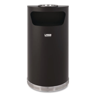suncast-commercial®-half-round-metal-trash-can-with-ashtray-9-gal-steel-black-suamtcres901bks_2