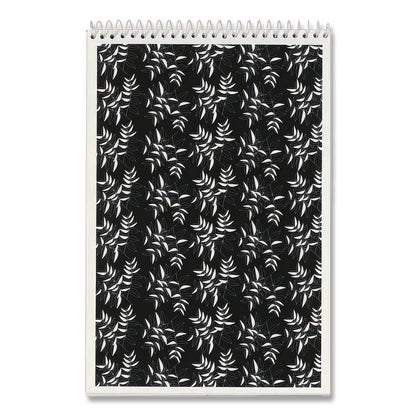 TOPS™ Fashion Steno Pad, Assorted Abstract Floral Headband Designs, Gregg Rule, (80) White 6 x 9 Sheets, 6/Pack (TOP80230)