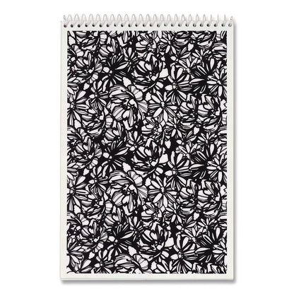 TOPS™ Fashion Steno Pad, Assorted Abstract Floral Headband Designs, Gregg Rule, (80) White 6 x 9 Sheets, 6/Pack (TOP80230)