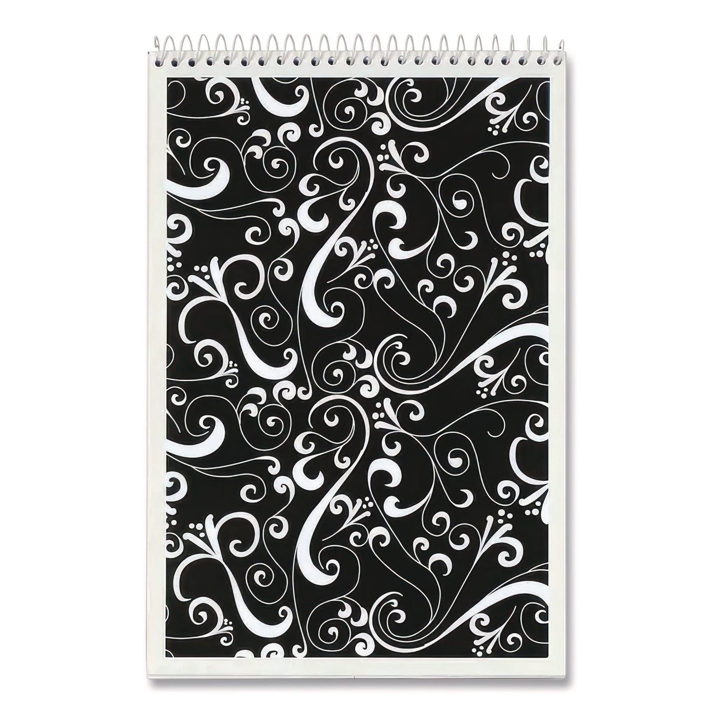 TOPS™ Fashion Steno Pad, Assorted Abstract Floral Headband Designs, Gregg Rule, (80) White 6 x 9 Sheets, 6/Pack (TOP80230)