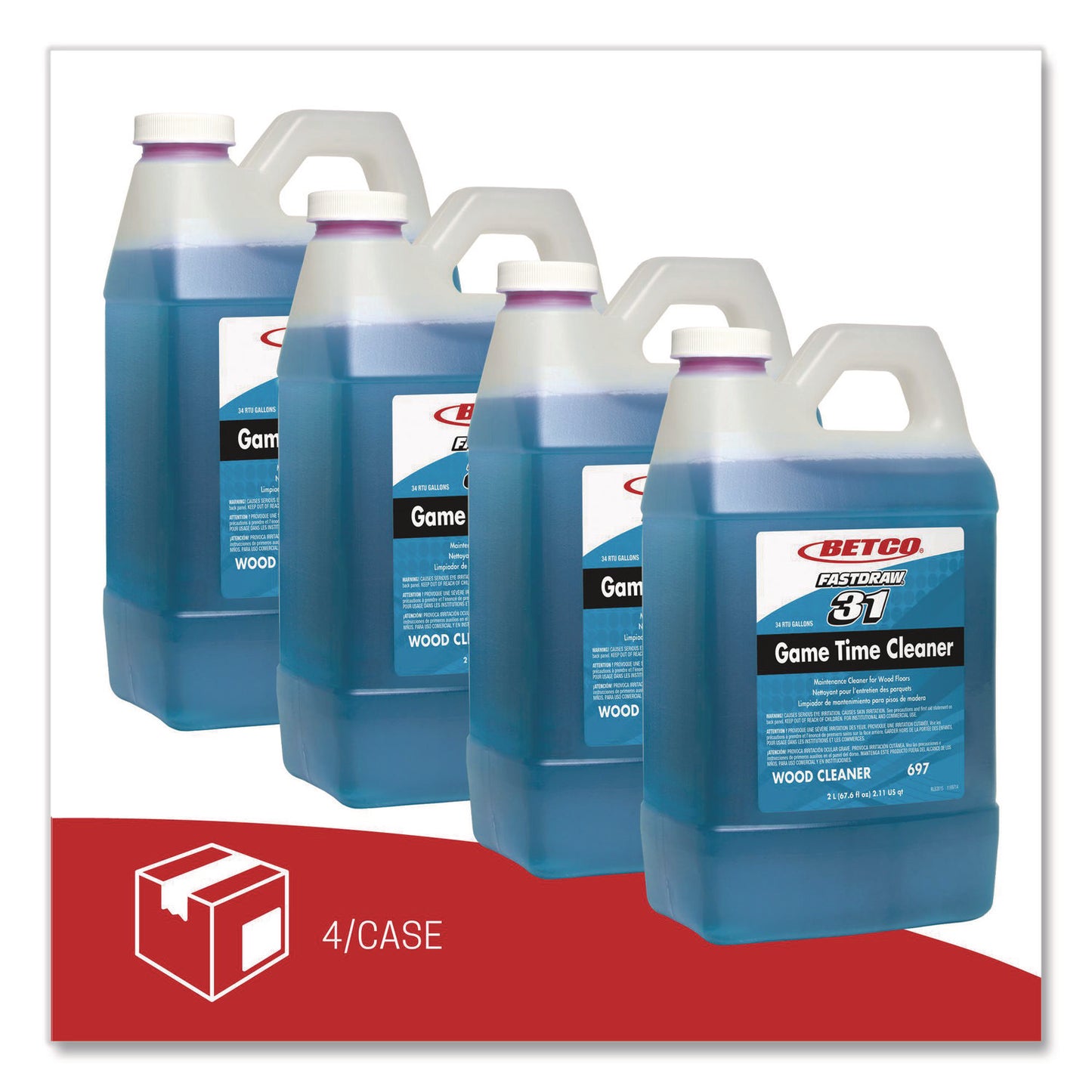 Betco® Floor Cleaner, 2 L Bottle, 4/Carton (BETB06974712)
