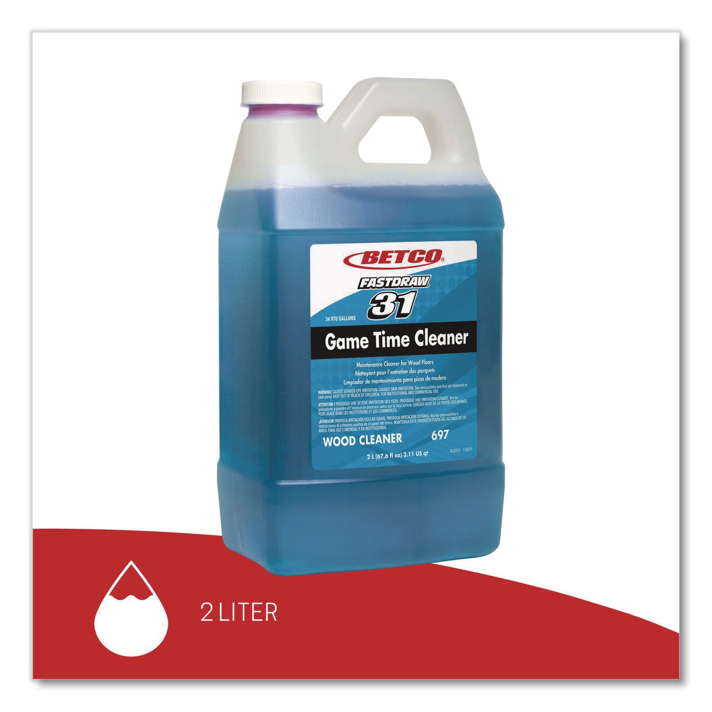 Betco® Floor Cleaner, 2 L Bottle, 4/Carton (BETB06974712)