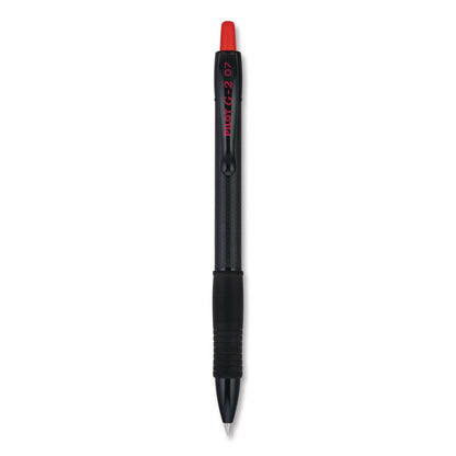pilot®-g2-edge-premium-gel-roller-pen-retractable-fine-0-7-mm-red-ink-black-red-barrel-dozen-pil20836_2