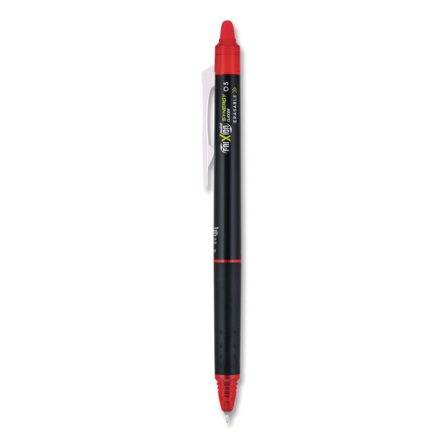 pilot®-frixion-synergy-clicker-erasable-gel-pen-retractable-extra-fine-0-5-mm-red-ink-black-red-barrel-dozen-pil17372_4