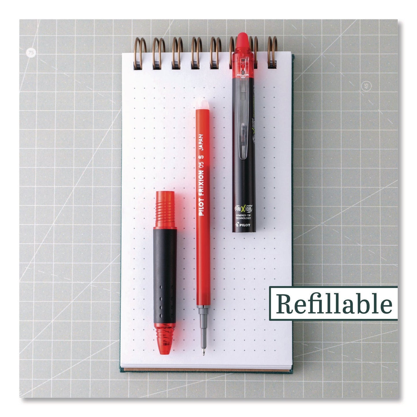 pilot®-frixion-synergy-clicker-erasable-gel-pen-retractable-extra-fine-0-5-mm-red-ink-black-red-barrel-dozen-pil17372_5