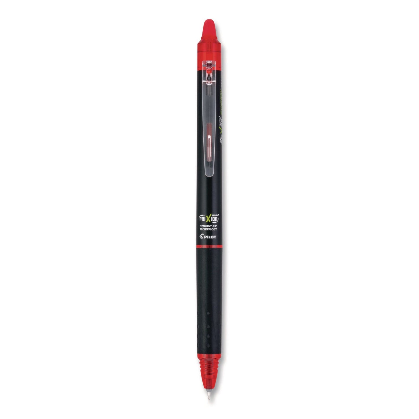 pilot®-frixion-synergy-clicker-erasable-gel-pen-retractable-extra-fine-0-5-mm-red-ink-black-red-barrel-dozen-pil17372_6