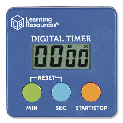 Learning Resources® Classroom Timer, LCD, 5.3 x 3.6 x 0.9, Blue (LRNLER4339)
