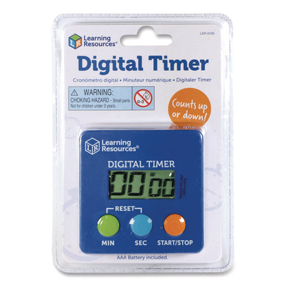 Learning Resources® Classroom Timer, LCD, 5.3 x 3.6 x 0.9, Blue (LRNLER4339)