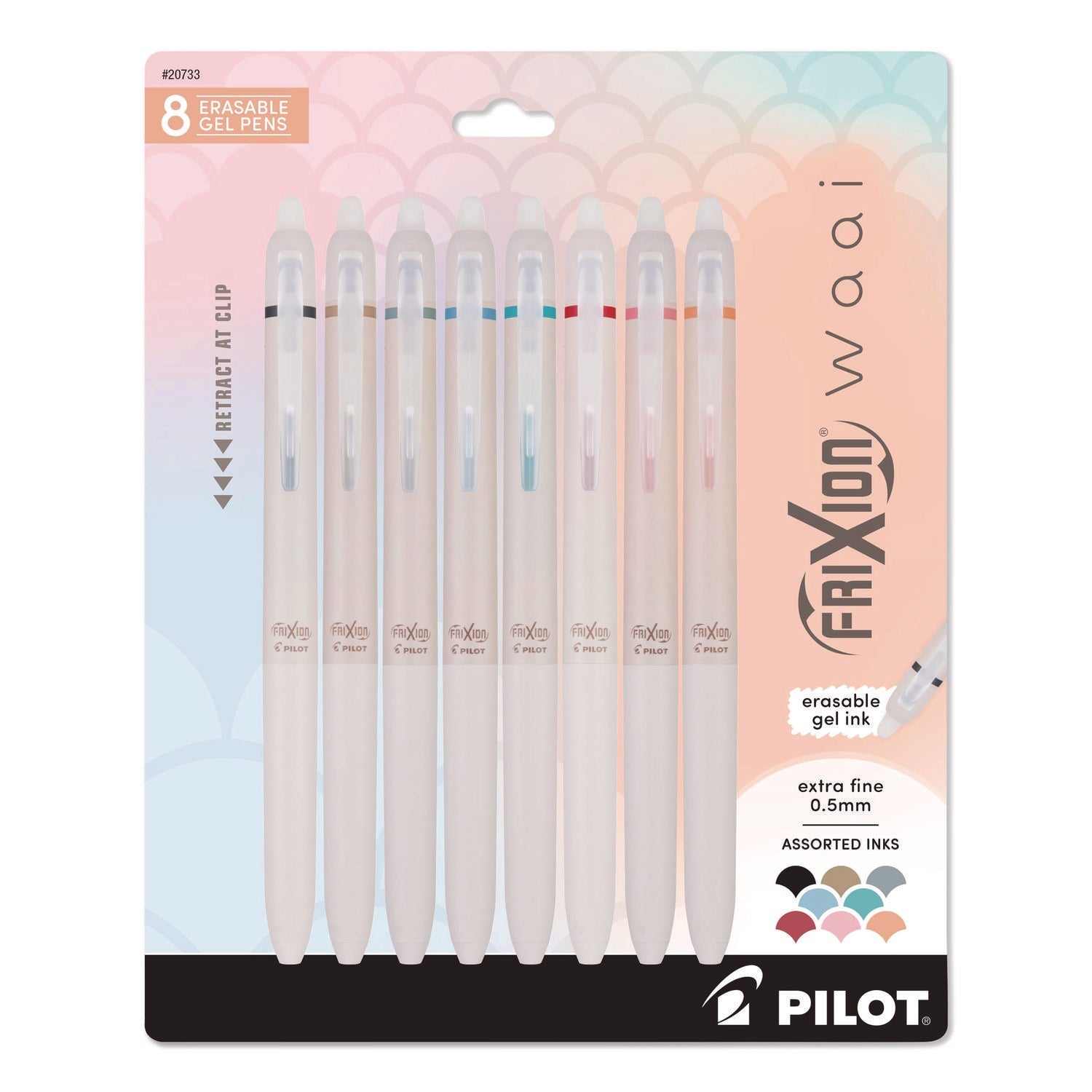 pilot®-frixion-waai-erasable-gel-pen-retractable-extra-fine-0-5-mm-assorted-ink-and-barrel-colors-8-pack-pil20733_1