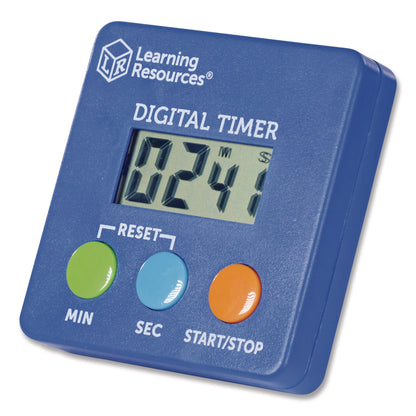 Learning Resources® Classroom Timer, LCD, 5.3 x 3.6 x 0.9, Blue (LRNLER4339)