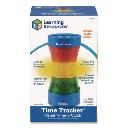 Learning Resources® Time Tracker Visual Timer and Clock, LCD, 5.4 x 8.6 x 2.5, Assorted Colors (LRNLER6900)