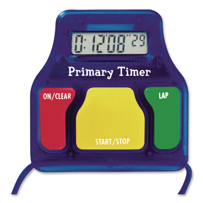 Learning Resources® Student Timer, LCD, 2.5 x 6.3 x 2.5, Assorted Colors, 6 Timers (LRNLER8136)