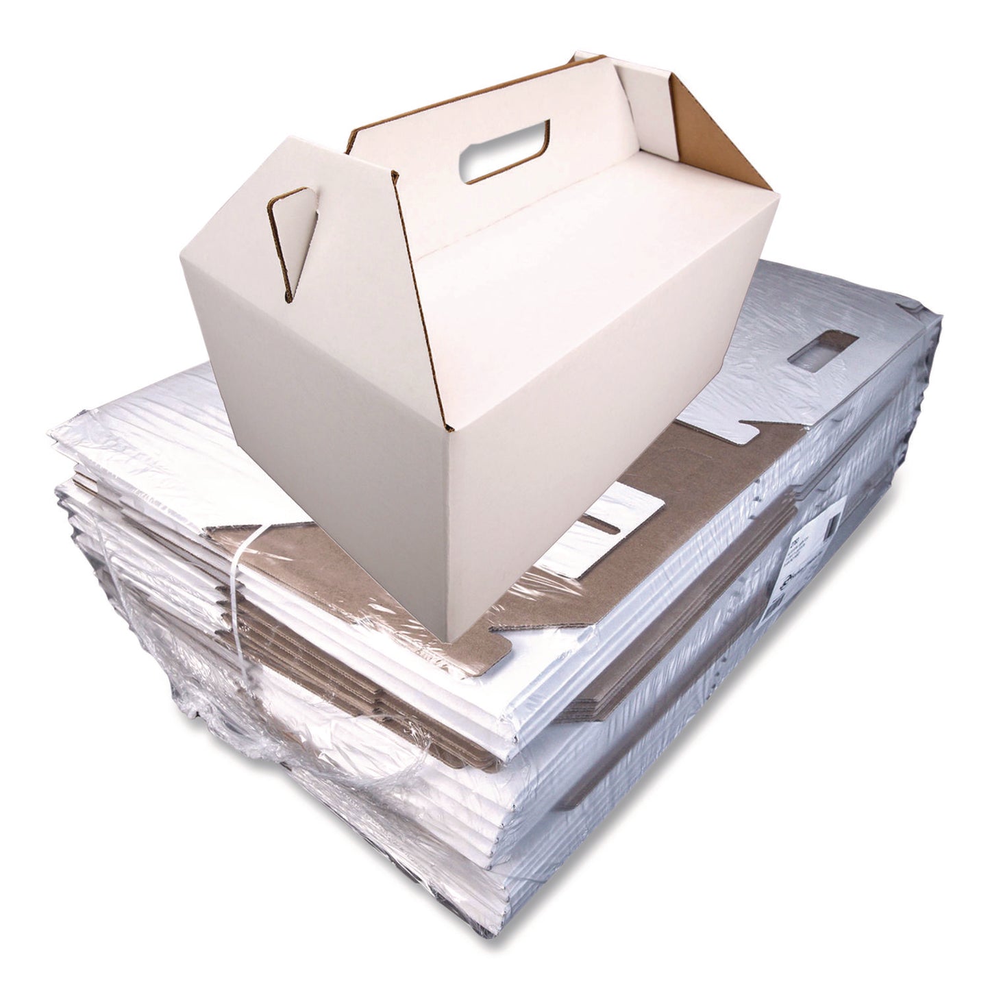 SCT® Carryout Barn Boxes, Large Corugated, 12 x 18 x 9, White/Kraft, 25/Carton (SCH2763)