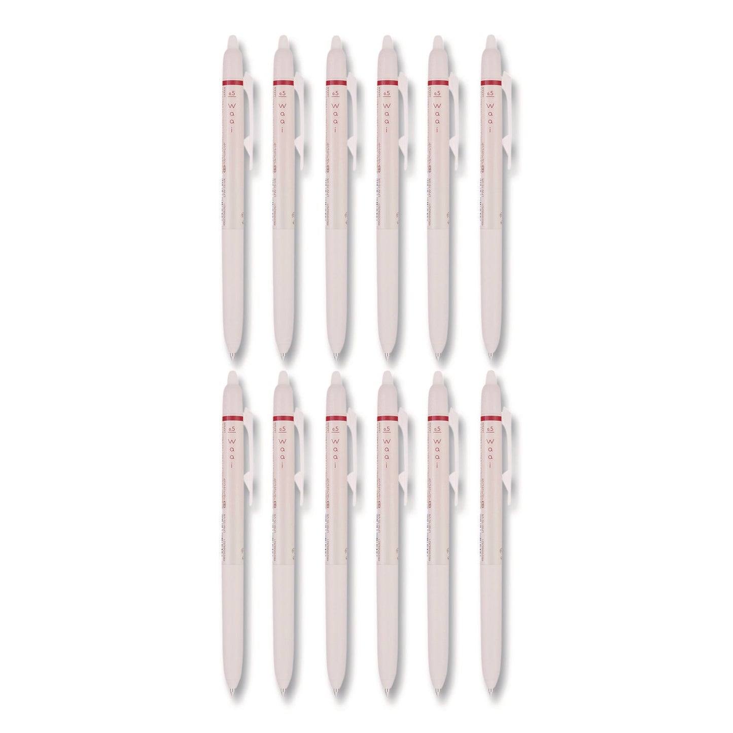 pilot®-frixion-waai-erasable-gel-pen-retractable-extra-fine-0-5-mm-cherry-ink-beige-cherry-barrel-dozen-pil21074_1
