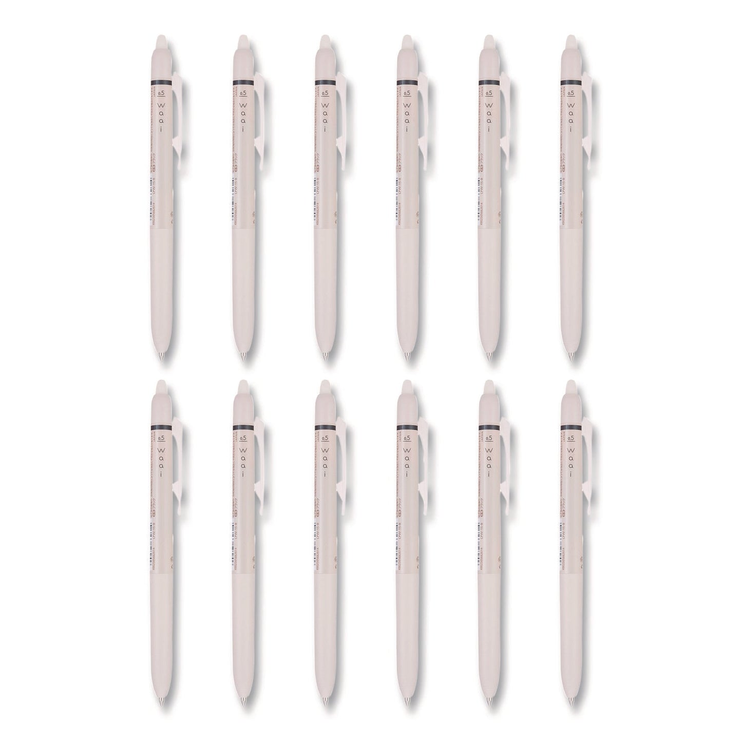 pilot®-frixion-waai-erasable-gel-pen-retractable-extra-fine-0-5-mm-black-ink-beige-black-barrel-dozen-pil21059_1