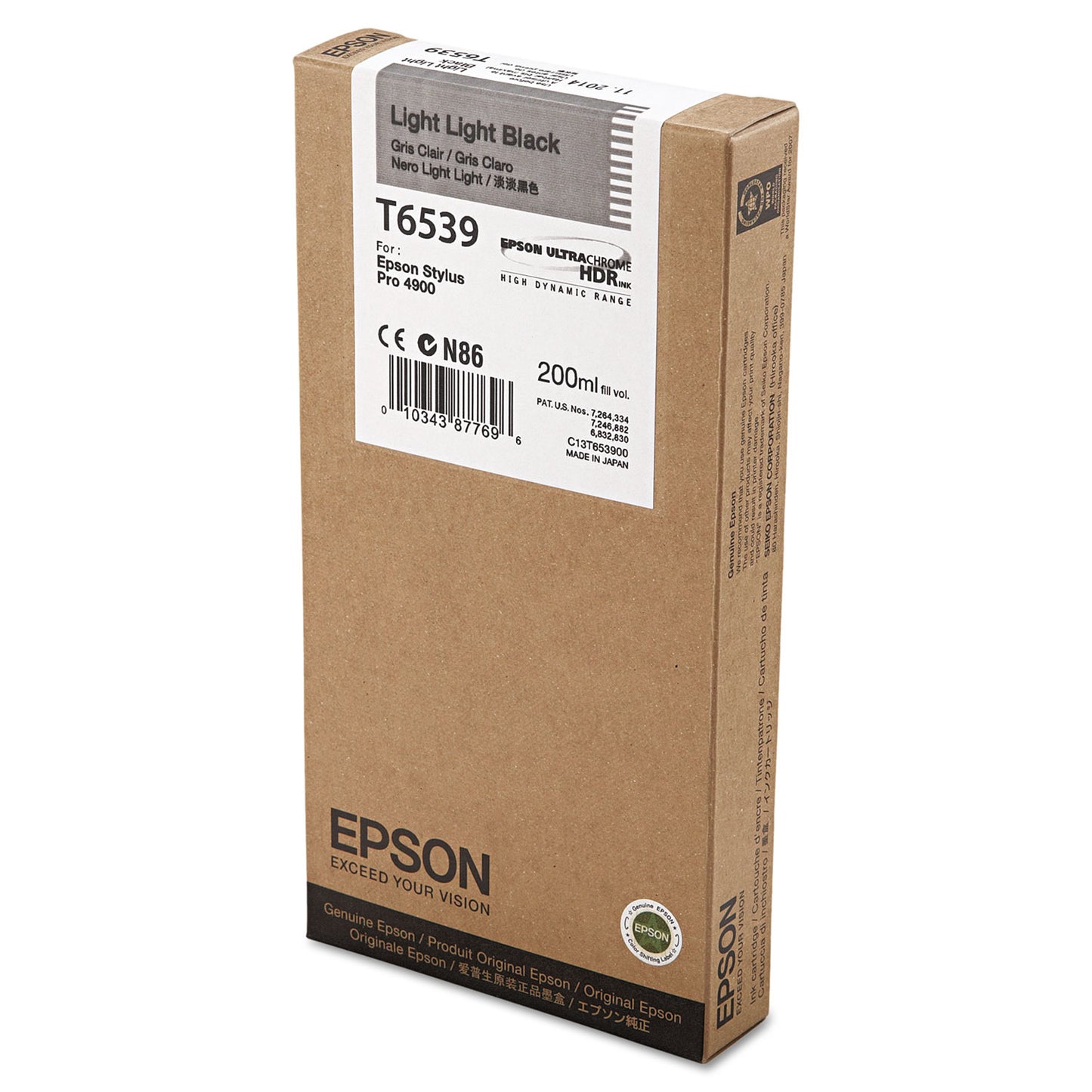 Epson® T653900 UltraChrome HDR Ink, Light Light Black (EPST653900)