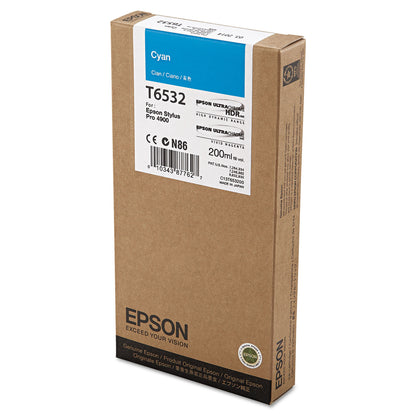 Epson® T653200 UltraChrome HDR Ink, Cyan (EPST653200)