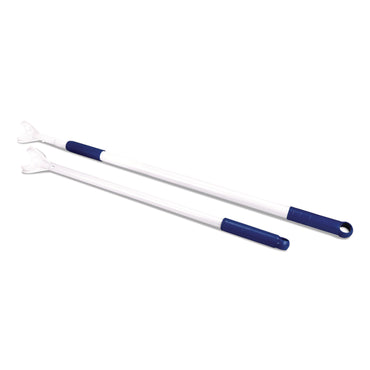 HOSPECO® Sphergo Telescoping Pole, 38" to 62", White/Blue (HOS2505SPHTPS2)