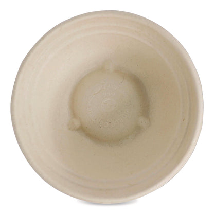 World Centric® Fiber Barrel Bowls, 8 oz, 4.5" diameter x 1.8" h, Natural, Paper, 500/Carton (WORBBSCU8LFS)